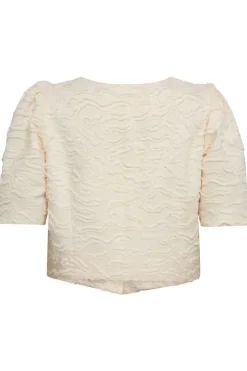 Outlet Rachelcc Crop Tie Ss Shirt 35801 Bluser & Skjorter|Ammevenligt Tøj