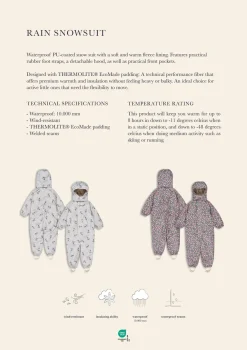 Børn Konges Sløjd Flyverdragter|Regntøj<Rain Snowsuit Ks103528