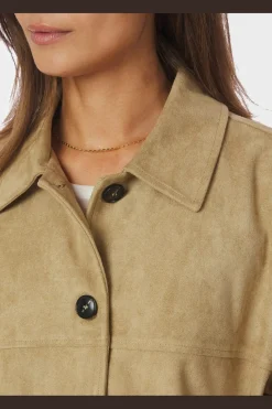 Sale Ravina Faux Suede Jacket 167352 Overtøj & Jakker