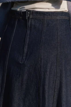 Neo Noir Nederdele<Raya Denim Skirt 164339