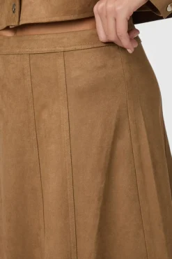 Hot Raya Faux Suede Skirt 166255 Sæt 🛍️|Nederdele