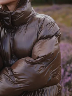 Outlet Rhea Shiny Puffer Jacket 165094 Overtøj & Jakker