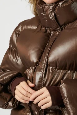 Outlet Rhea Shiny Puffer Jacket 165094 Overtøj & Jakker