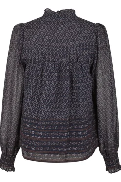 Hot Rhia Border Pattern Blouse 163994 Bluser & Skjorter