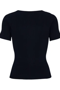 New Rib Knit Short Sleeve Top T-Shirts & Toppe
