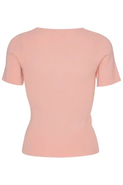A-View T-Shirts & Toppe<Rib Knit Short Sleeve Top