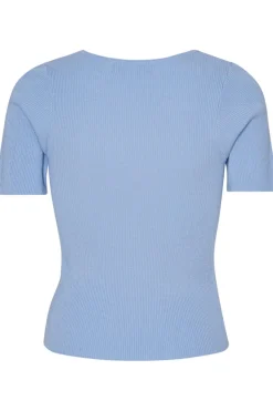 Hot Rib Knit Short Sleeve Top T-Shirts & Toppe
