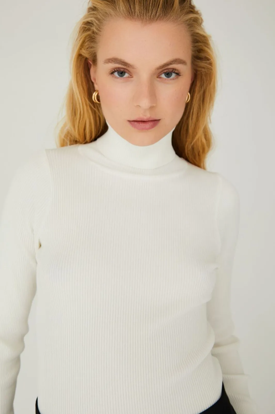 A-View Bluser & Skjorter|Strik<Rib Rollneck Blouse