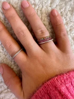 Ringe med sten Ringe