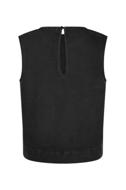 Neo Noir T-Shirts & Toppe<Rissa Bedazzled Denim Top 164461