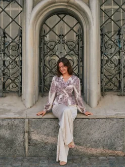 Neo Noir Bluser & Skjorter<Rista Paisley Drop Blouse 166208