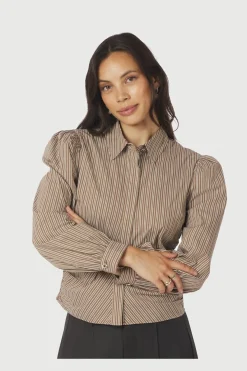 Online Ritta Stripe Shirt 167224 Bluser & Skjorter|Ammevenligt Tøj