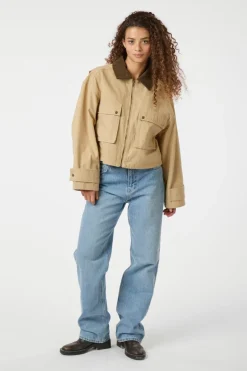Neo Noir Overtøj & Jakker<Rivera Canvas Boxy Jacket 164402