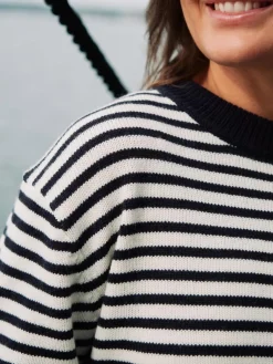 Neo Noir Strik|Bluser & Skjorter<Rivi Stripe Knit Sweater 164957