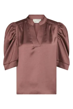 Neo Noir Sæt 🛍️|Bluser & Skjorter<Roella Heavy Sateen Blouse 162590
