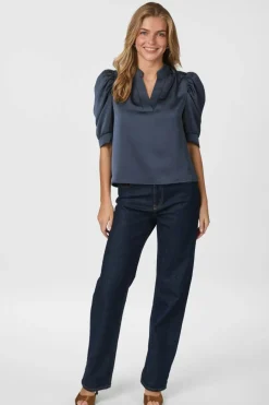 Neo Noir Bluser & Skjorter<Roella Heavy Sateen Blouse 162590