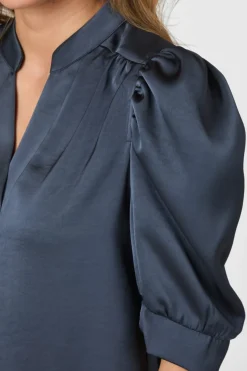 Neo Noir Bluser & Skjorter<Roella Heavy Sateen Blouse 162590