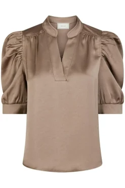 Neo Noir Bluser & Skjorter|Sæt 🛍️<Roella Heavy Sateen Blouse 162590