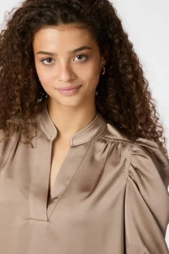 Neo Noir Bluser & Skjorter|Sæt 🛍️<Roella Heavy Sateen Blouse 162590
