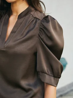 Neo Noir Bluser & Skjorter<Roella Heavy Sateen Blouse 162590
