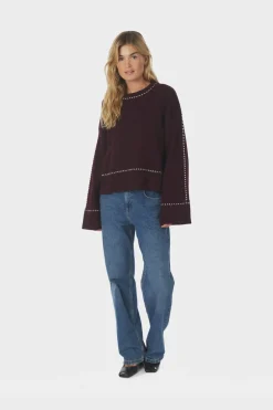 Neo Noir Strik|Bluser & Skjorter<Roeme Knit Stitch Blouse 164818