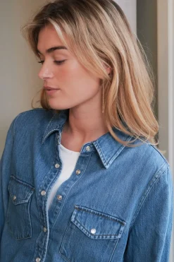 Discount Roger Denim Shirt 162889 Bluser & Skjorter|Ammevenligt Tøj