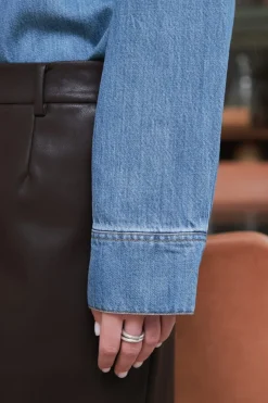 Discount Roger Denim Shirt 162889 Bluser & Skjorter|Ammevenligt Tøj