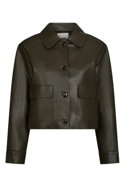Discount Romana Faux Pu Jacket 164349 Overtøj & Jakker