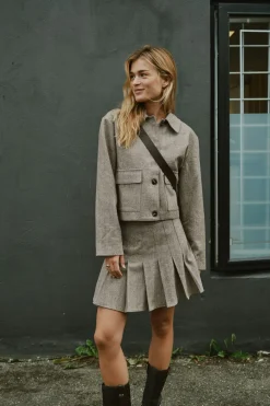 Online Romana Herringbone Jacket 164892 Sæt 🛍️|Overtøj & Jakker