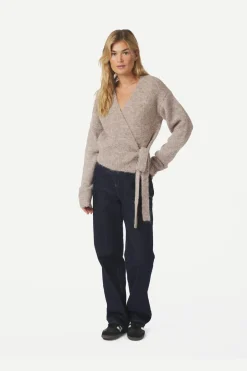 Outlet Ronia Fluffy Wrap Knit Cardigan 166619 Cardigans|Ammevenligt Tøj