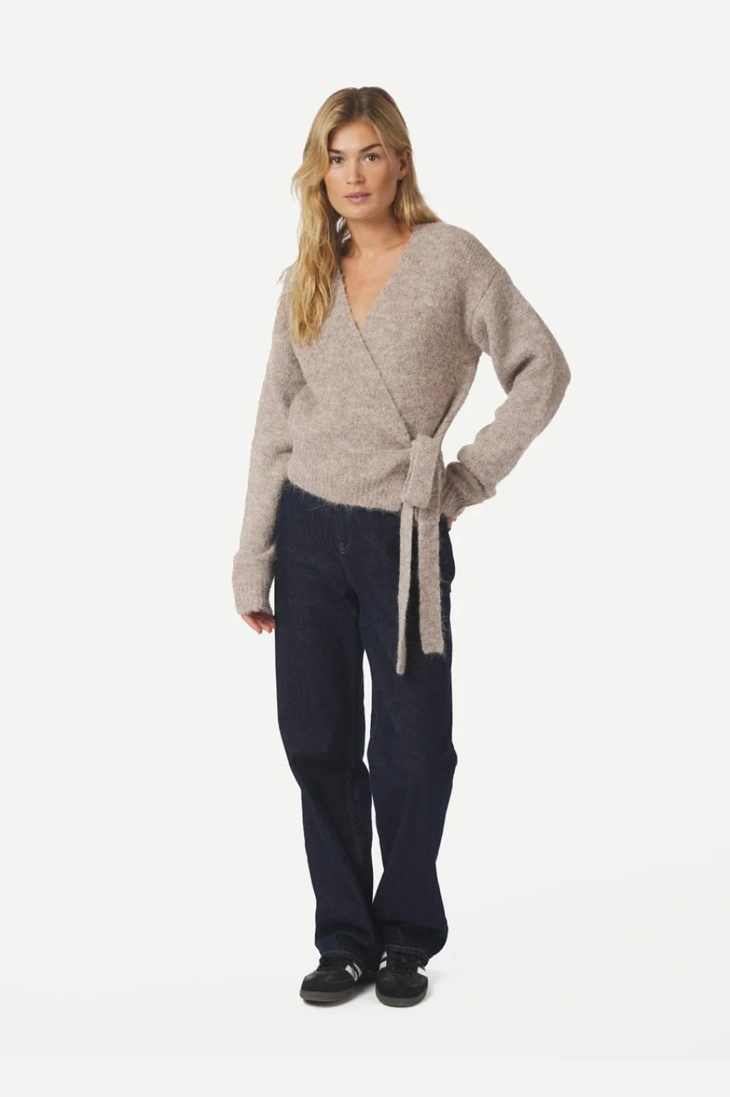 Outlet Ronia Fluffy Wrap Knit Cardigan 166619 Cardigans|Ammevenligt Tøj