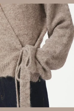 Outlet Ronia Fluffy Wrap Knit Cardigan 166619 Cardigans|Ammevenligt Tøj
