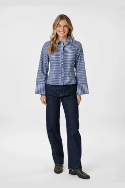 Neo Noir Bluser & Skjorter|Ammevenligt Tøj<Rosa Check Shirt 165895