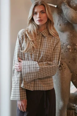 Neo Noir Bluser & Skjorter|Ammevenligt Tøj<Rosa Checked Shirt 167289
