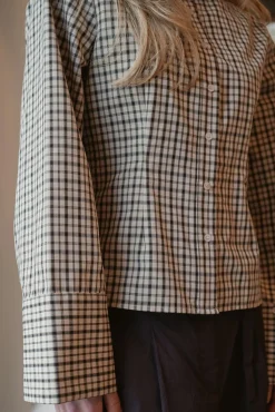 Neo Noir Bluser & Skjorter|Ammevenligt Tøj<Rosa Checked Shirt 167289