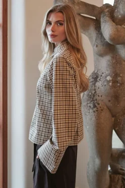 Neo Noir Bluser & Skjorter|Ammevenligt Tøj<Rosa Checked Shirt 167289