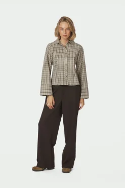 Neo Noir Bluser & Skjorter|Ammevenligt Tøj<Rosa Checked Shirt 167289