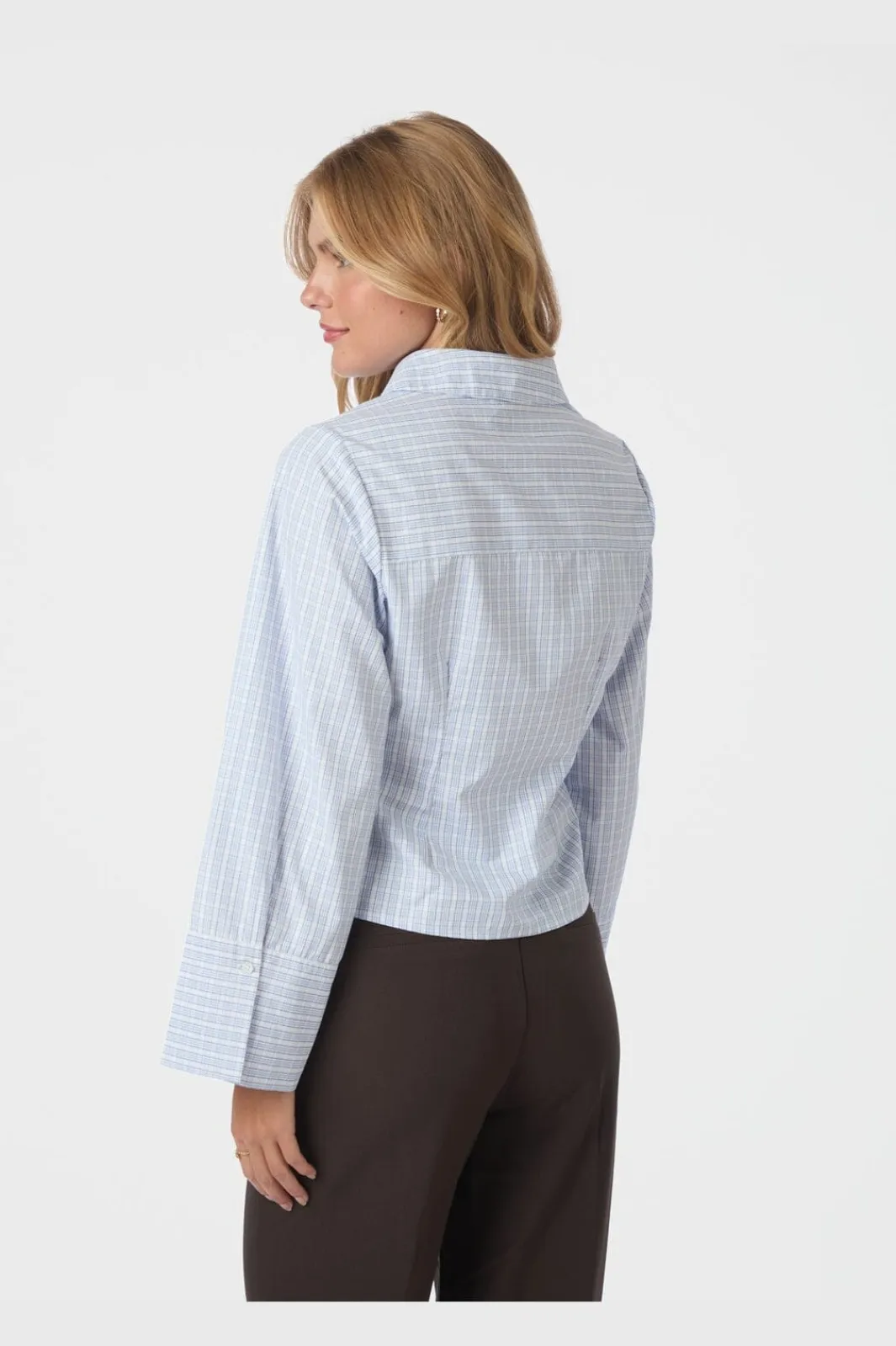 Sale Rosa Light Check Shirt 167942 Bluser & Skjorter|Ammevenligt Tøj