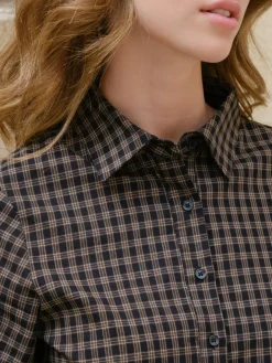 Discount Rosa Mini Check Shirt 167089 Bluser & Skjorter|Ammevenligt Tøj
