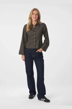 Discount Rosa Mini Check Shirt 167089 Bluser & Skjorter|Ammevenligt Tøj