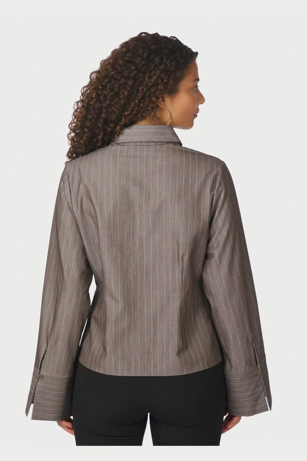 Best Rosa Pinstripe Melange Shirt 167016 Bluser & Skjorter|Ammevenligt Tøj