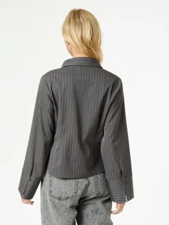Neo Noir Bluser & Skjorter|Ammevenligt Tøj<Rosa Pinstripe Shirt