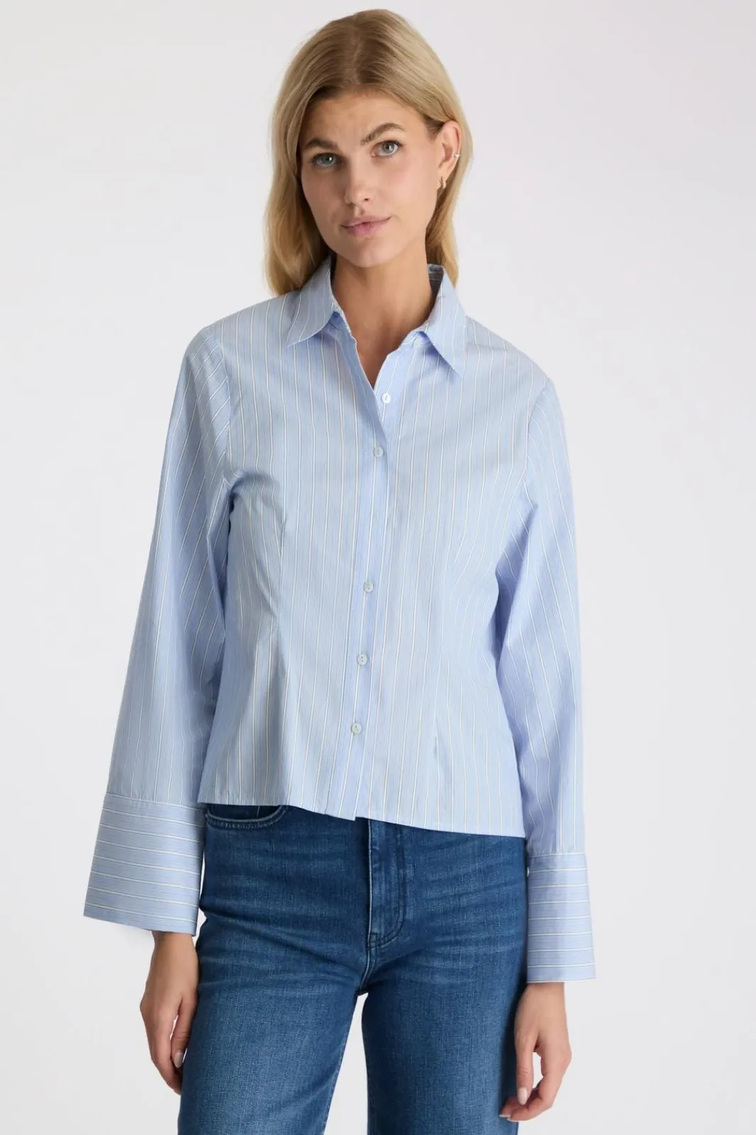 Neo Noir Bluser & Skjorter<Rosa Stripe Shirt