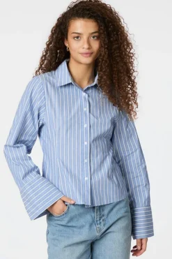 Hot Rosa Stripe Shirt 163139 Bluser & Skjorter|Ammevenligt Tøj