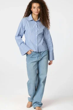 Hot Rosa Stripe Shirt 163139 Bluser & Skjorter|Ammevenligt Tøj