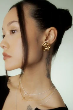 Jane Kønig Øreringe<Rose Earring