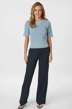 Clearance Rosia Denim Emb Top 165734 Bluser & Skjorter