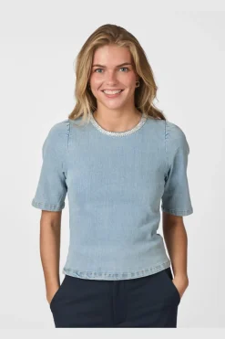 Clearance Rosia Denim Emb Top 165734 Bluser & Skjorter