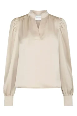 Neo Noir Bluser & Skjorter<Rosslyn Heavy Sateen Blouse 163769