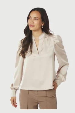 Neo Noir Bluser & Skjorter<Rosslyn Heavy Sateen Blouse 163769